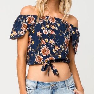 Full Tilt Floral Off The Shoulder Top!